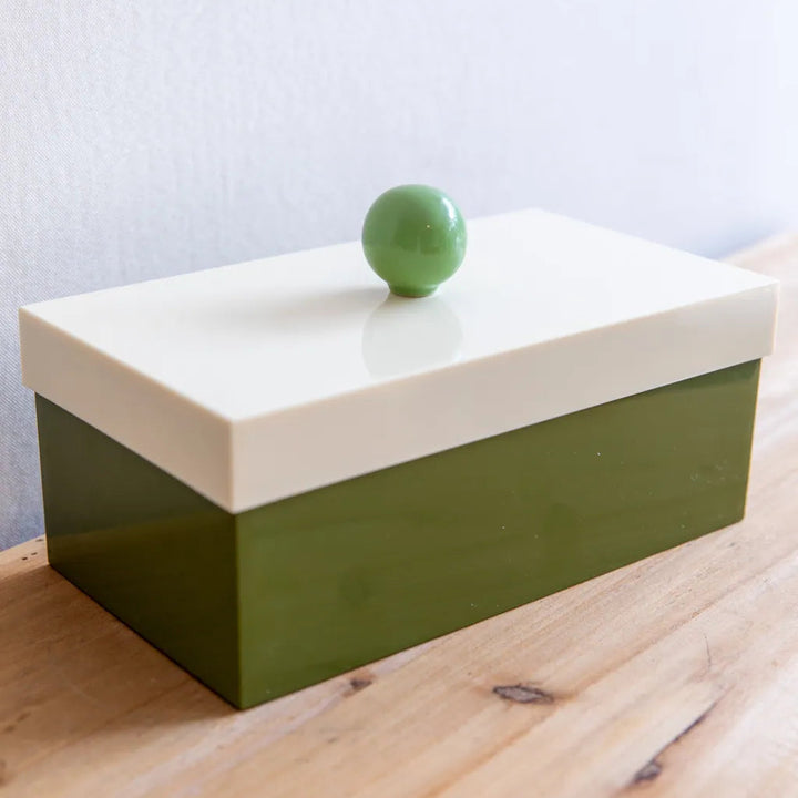 Funky Docky Lidded Storage Box Mossgreen - Delicors
