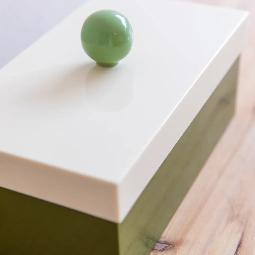 Funky Docky Lidded Storage Box Mossgreen - Delicors