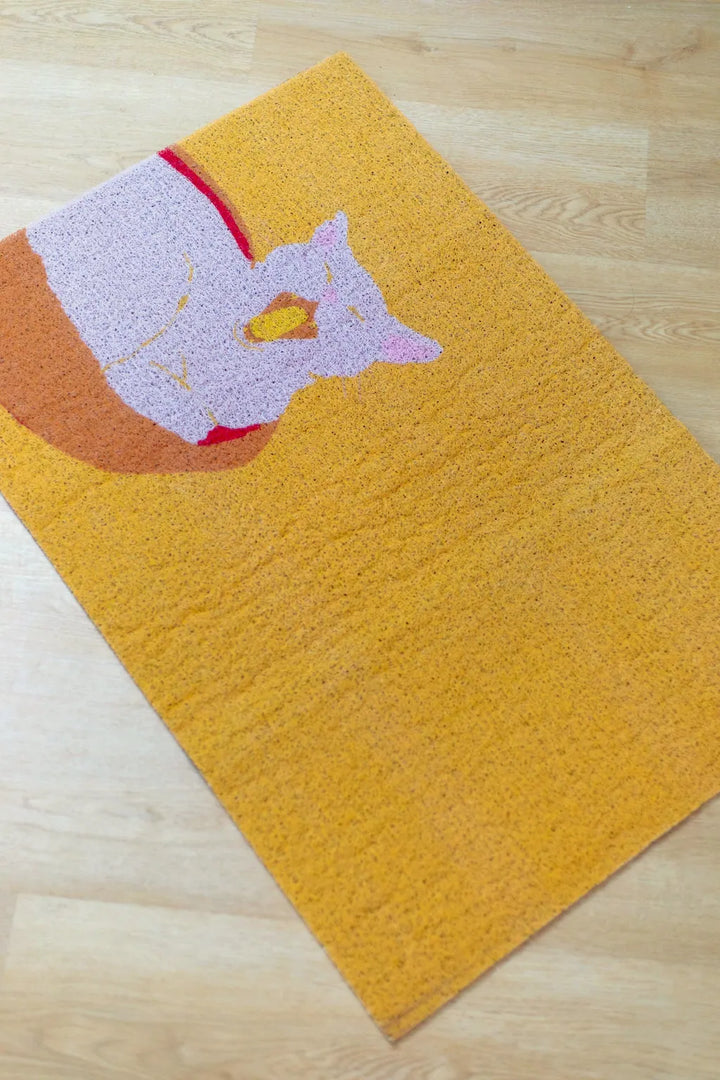 Furry Friends Entry Rug Sleepy Cat - Delicors