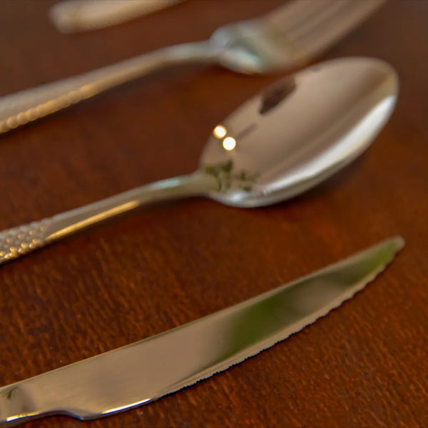 Honeycomb Grooved Stainless Steel Cutlery Set
