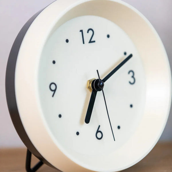 Minimal Ivory Desk Clock - Delicors