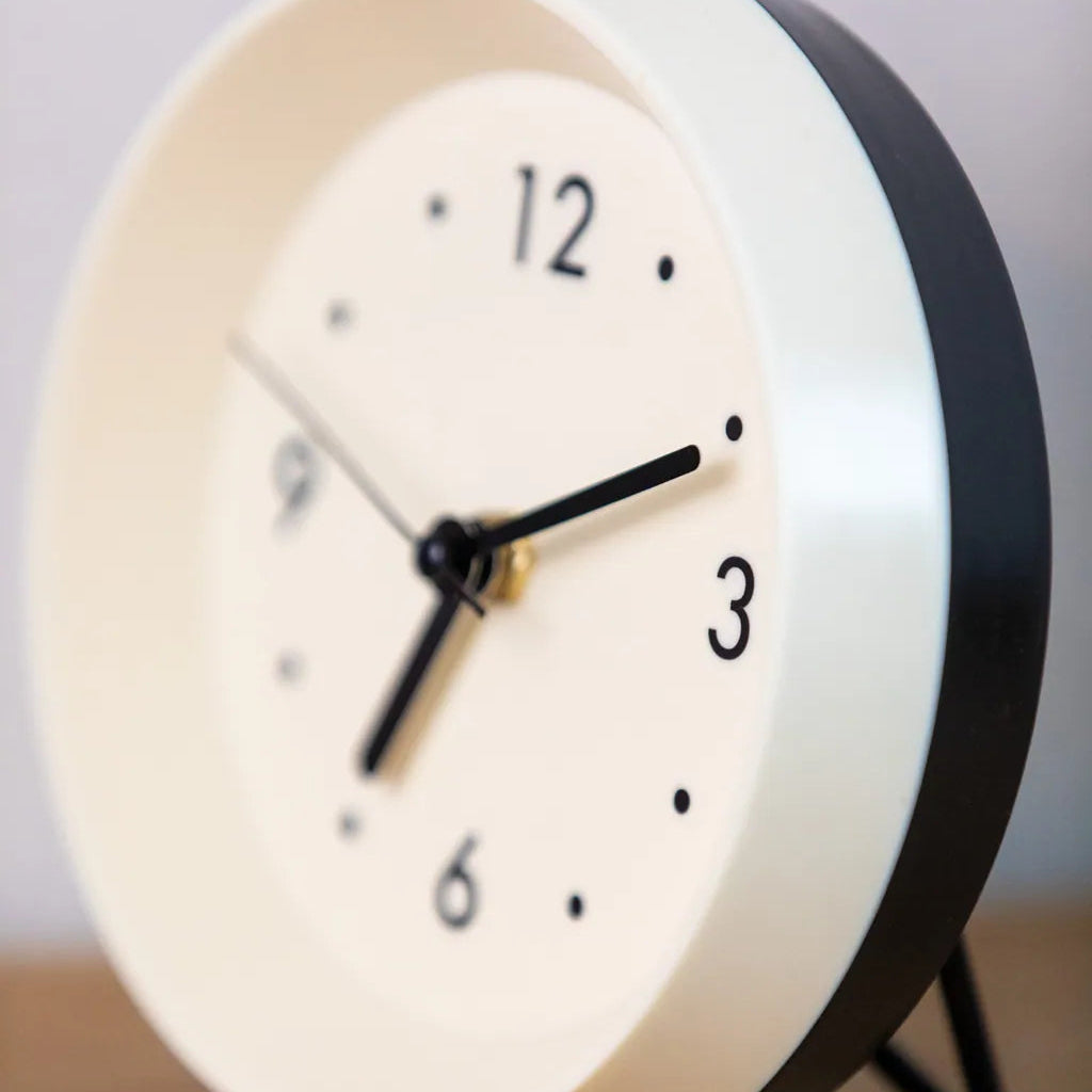 Minimal Ivory Desk Clock - Delicors
