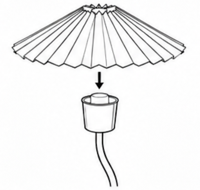 ATTACH THE SHADE