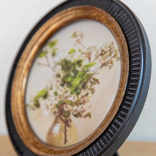 Ribbed Noir Gold Frame - Delicors