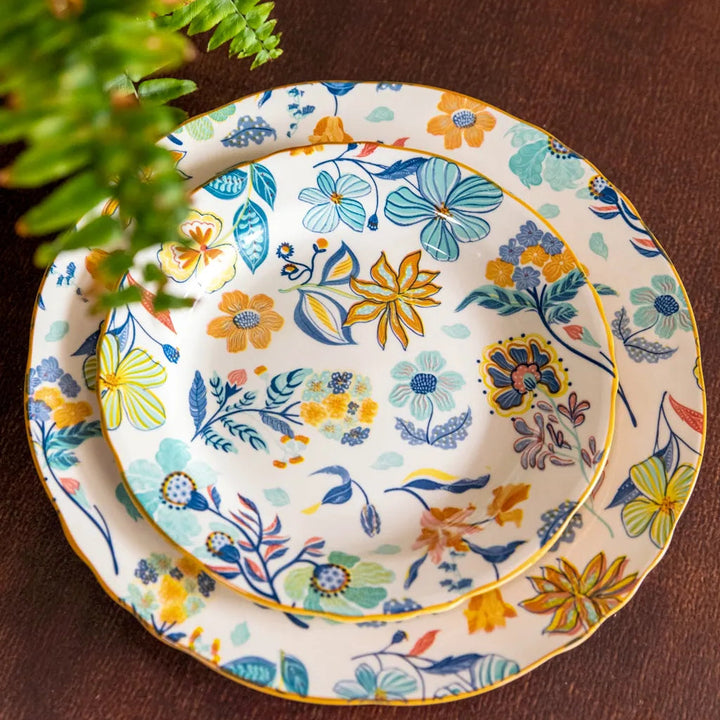 Sunlit Garden Dinnerware Set 8InchPlate &10InchPlate - Delicors