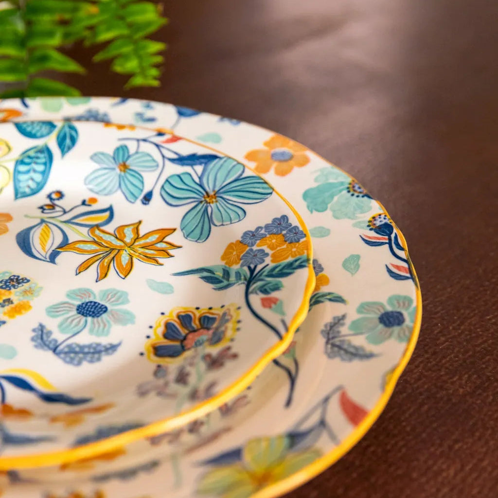 Sunlit Garden Dinnerware Set 8InchPlate &10InchPlate - Delicors