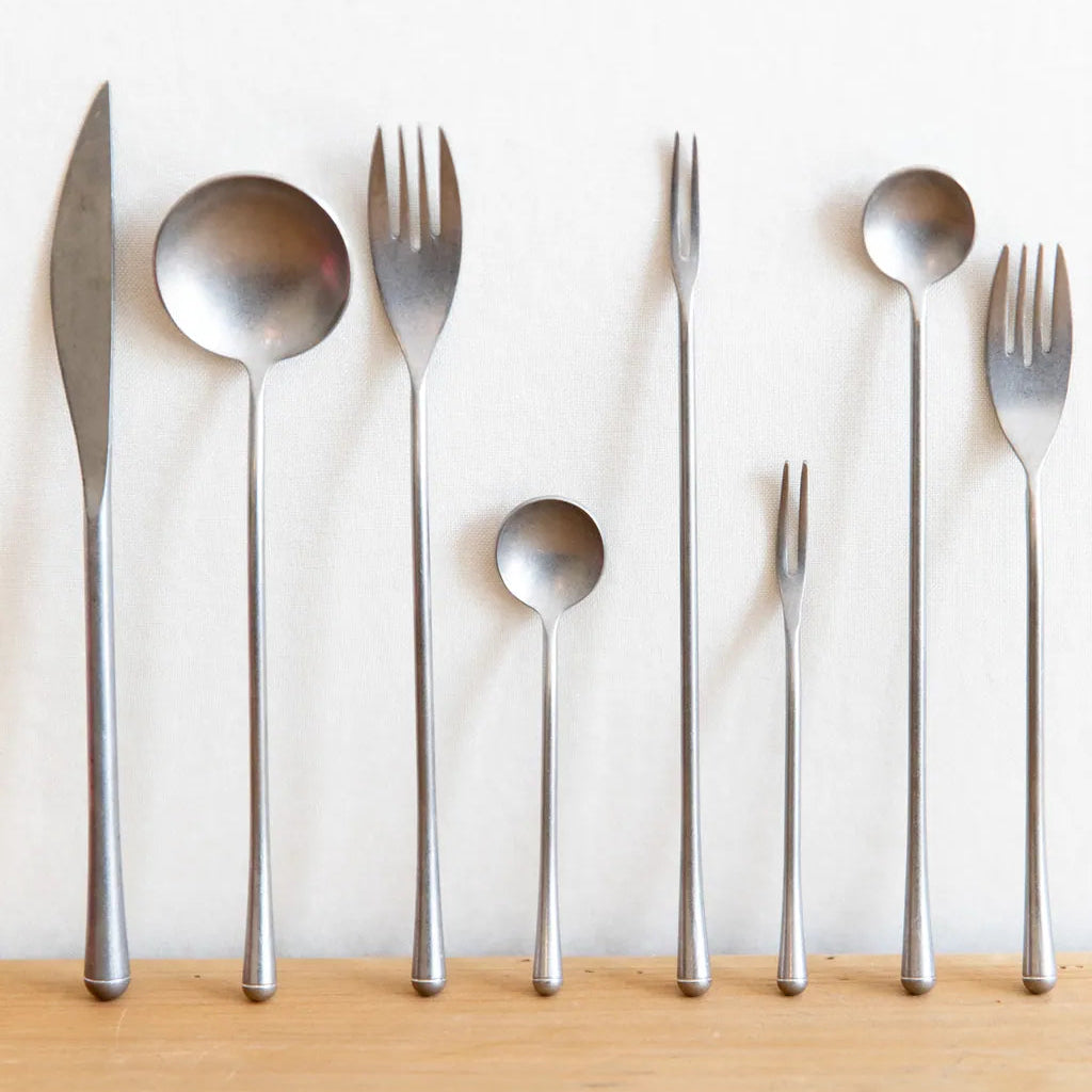 Vintage Distressed Silver Cutlery - Delicors
