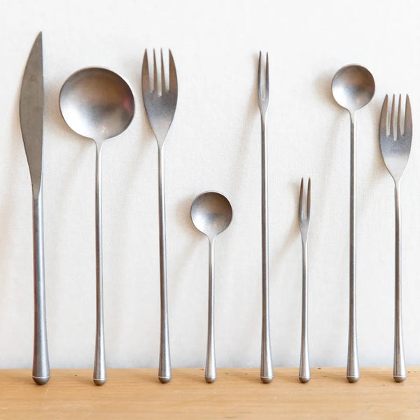 Vintage Distressed Silver Cutlery - Delicors