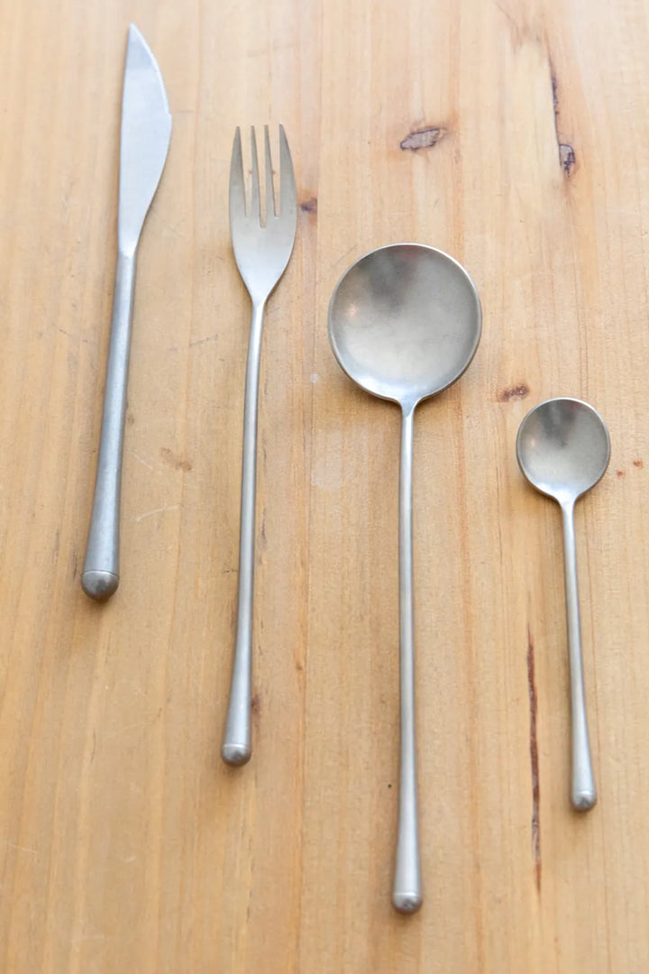 Vintage Distressed Silver Cutlery - Delicors