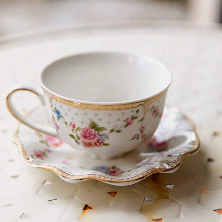 Wave Edge Garden Teacup Set - Delicors