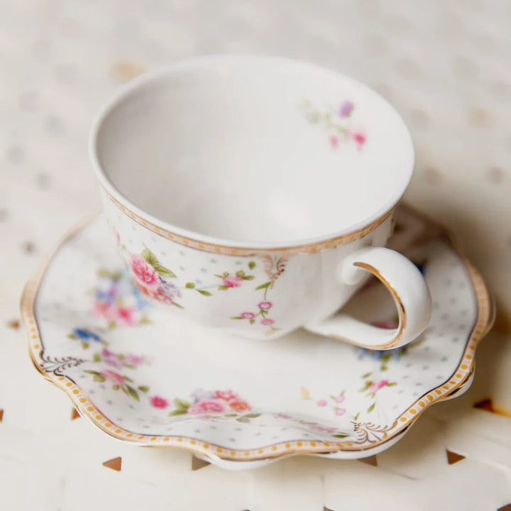 Wave Edge Garden Teacup Set - Delicors