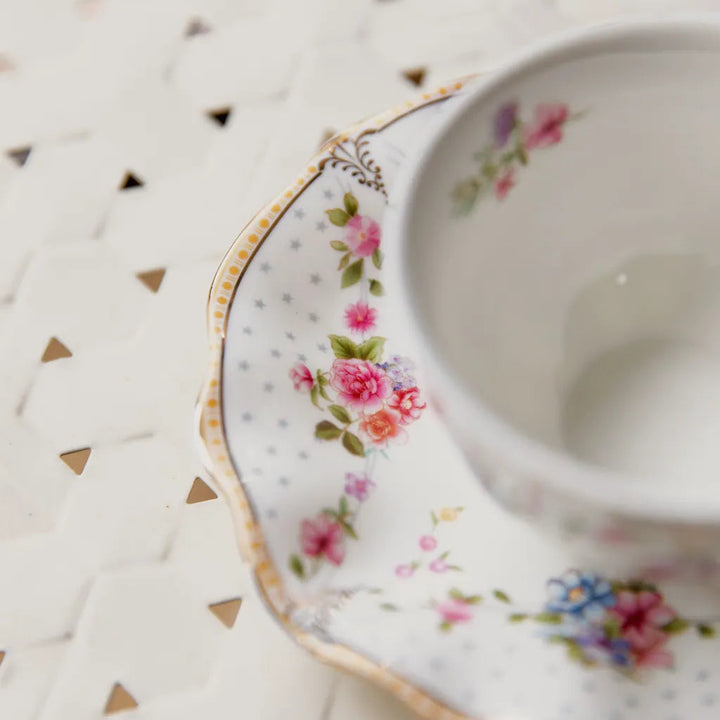 Wave Edge Garden Teacup Set - Delicors