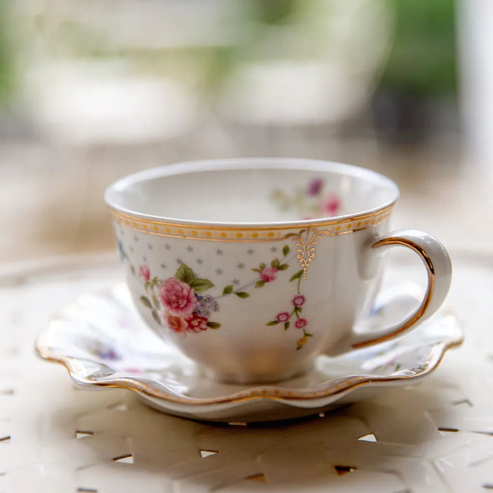 Wave Edge Garden Teacup Set - Delicors