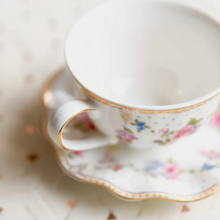 Wave Edge Garden Teacup Set - Delicors
