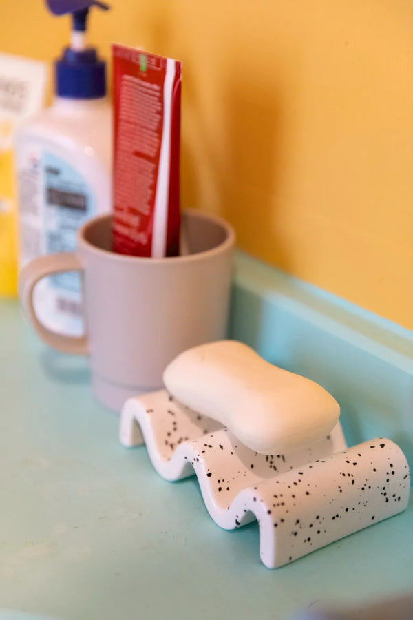Wave Soap Dish InkSplash - Delicors