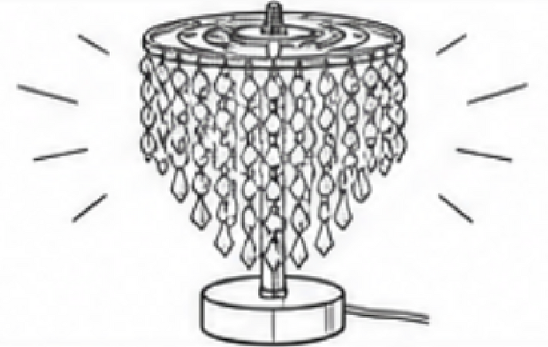 Raindrop Crystal Table Lamp - Assembly Guide