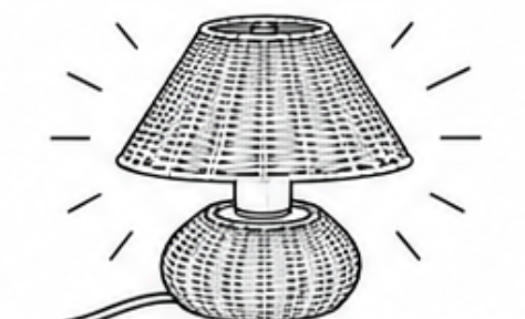Cottage Rattan Glow Lamp - Assembly Guide