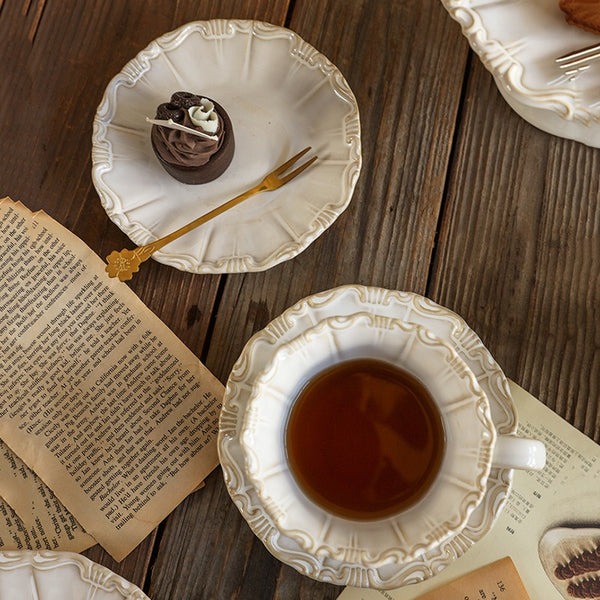 French Street Ceramic Tea Cup Set