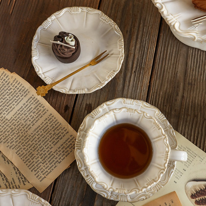 French Street Ceramic Tea Cup Set