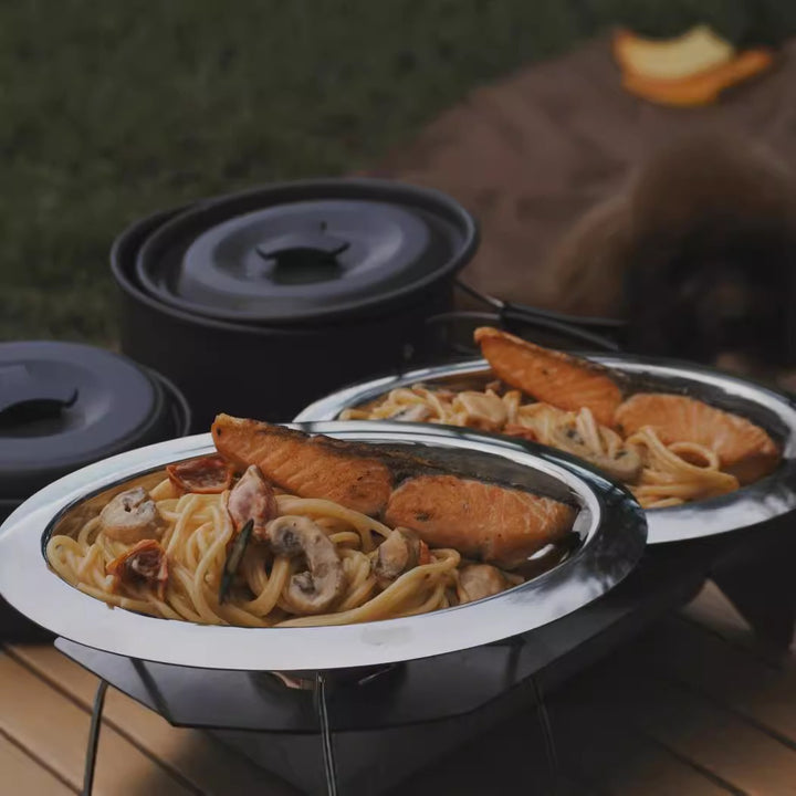 Go For a Picnic Silver Oval Plate Collection