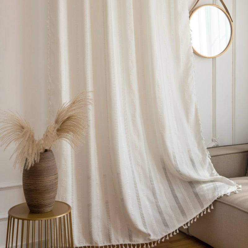 Japanese Calm Tassel Curtain Collection