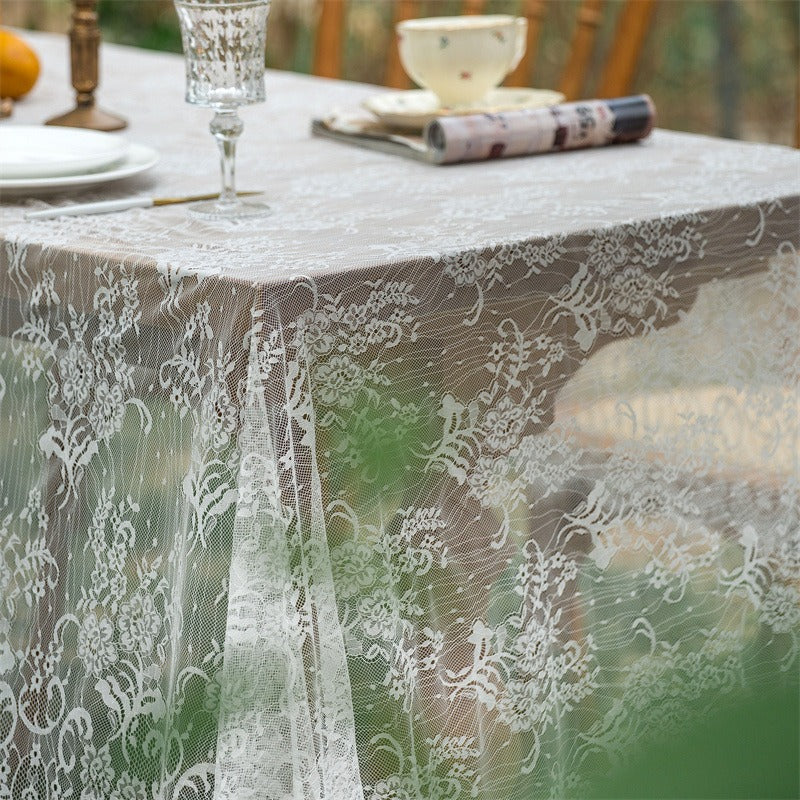 Lawn Party Lace Table Cloth