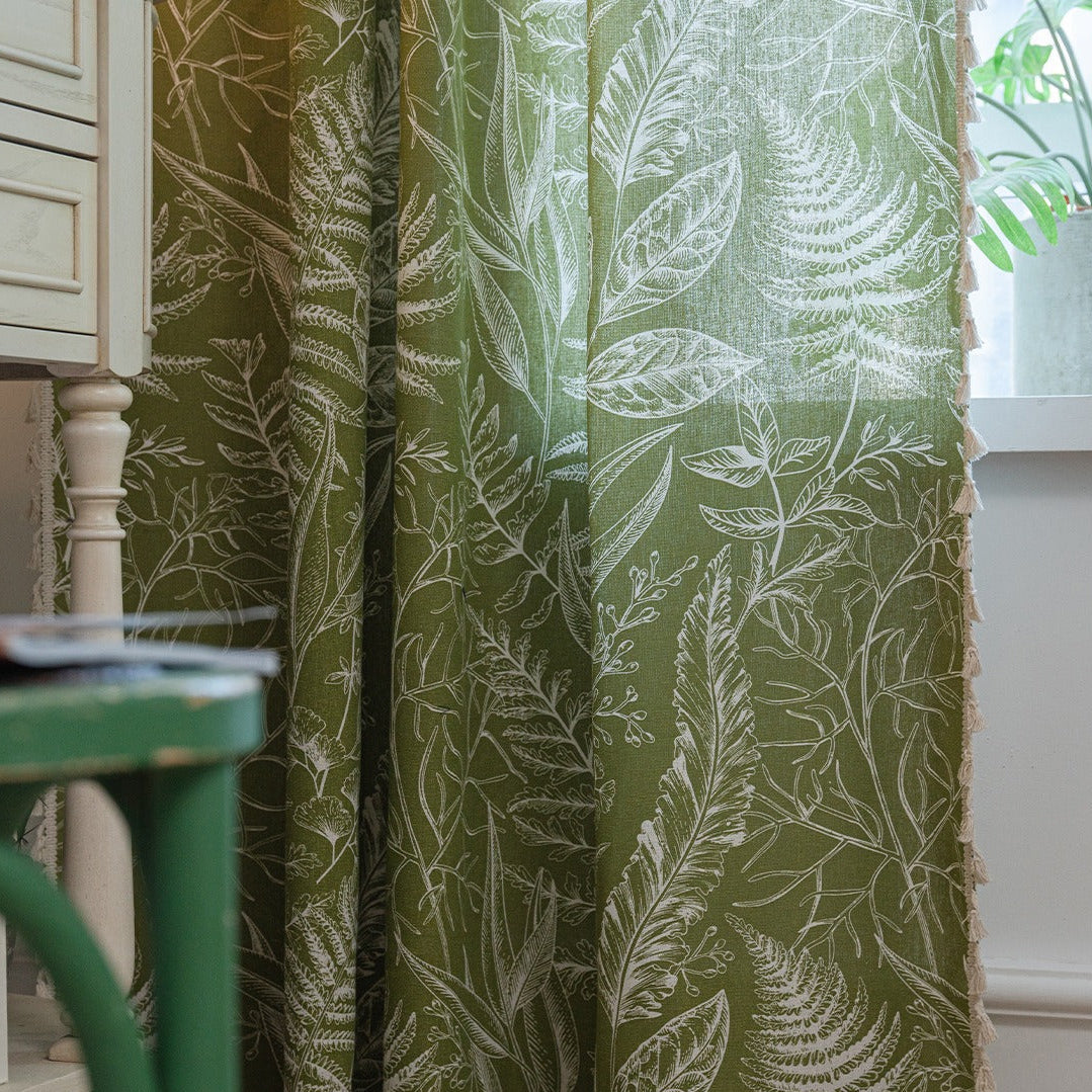 Leaves Magic Tassel Curtain