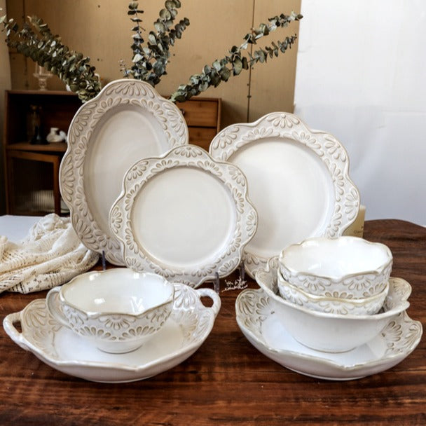 Retro Floral Garand Ceramic Dining Collection