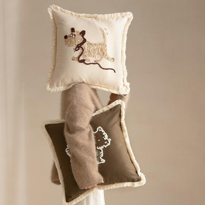Sketchy Pup Cushion