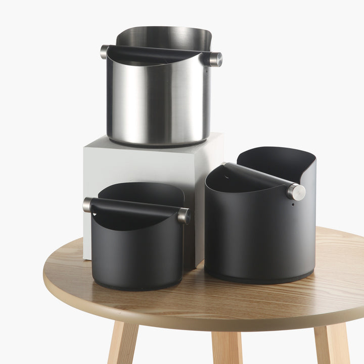 Delicors_The_Daily_Grind_Coffee_Knock_Box_Balck_Sliver 