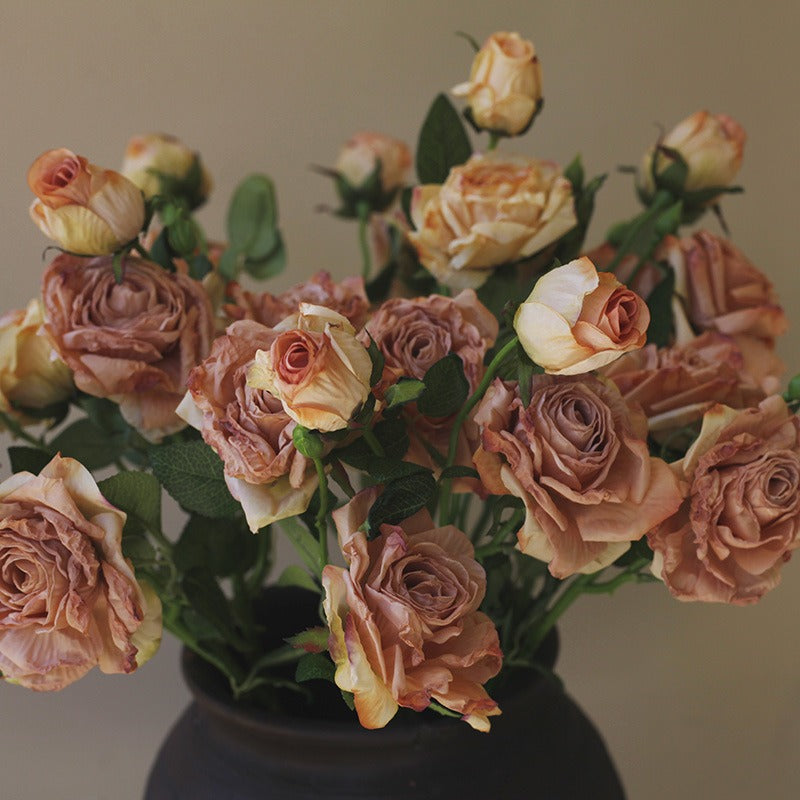 Vintage Postcard Roses Bouquet