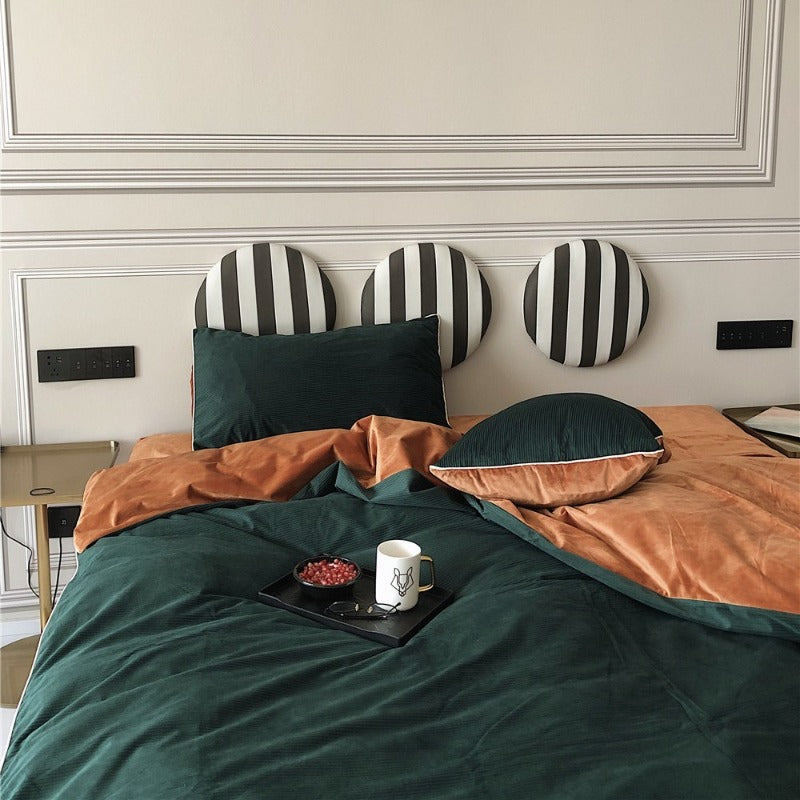 Delicors - Warm Texture Bedding Set - Green 