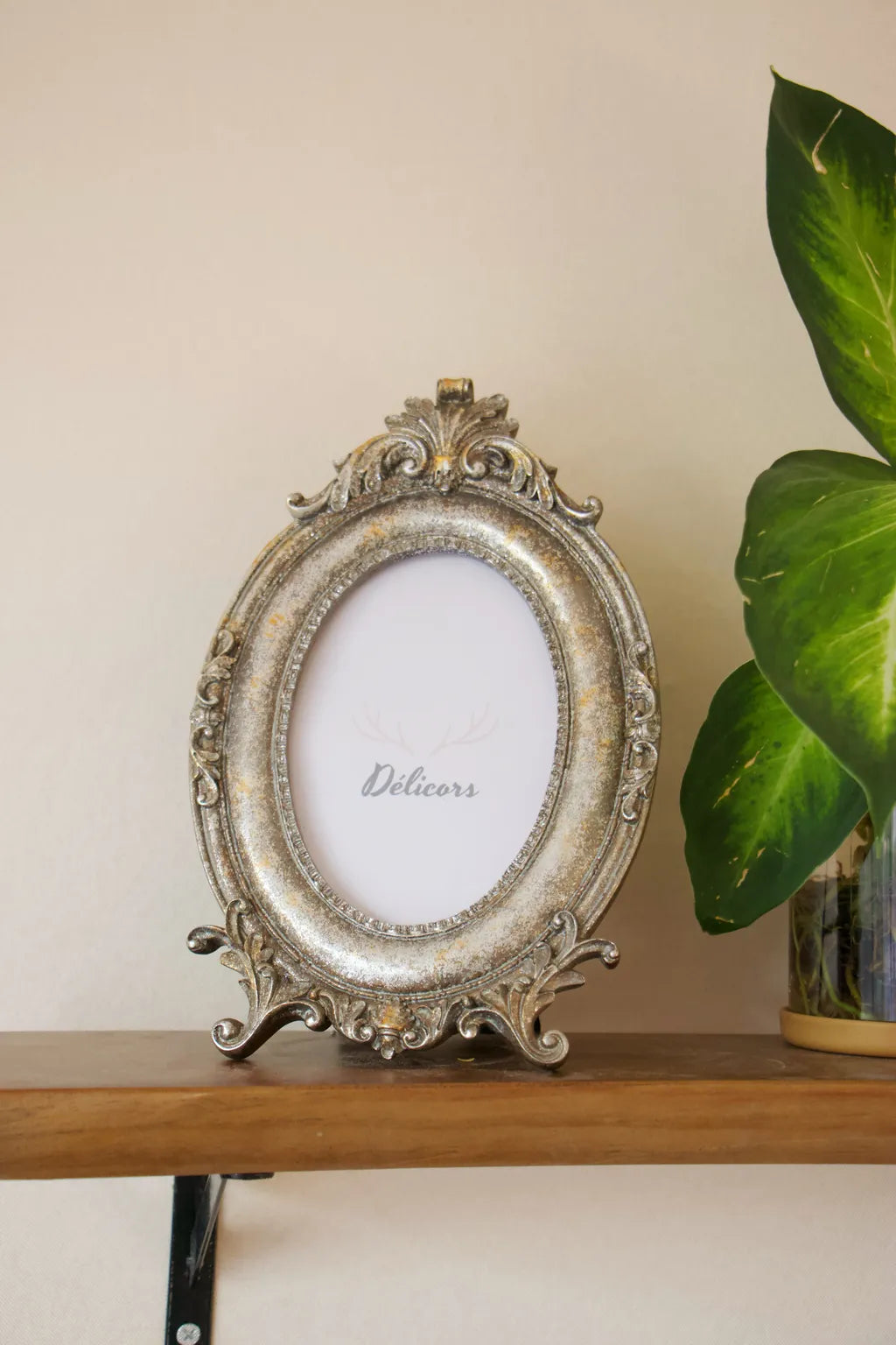 French Vintage Oval Frame -- Delicors