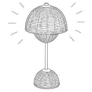 Wabi Sabi Rattan Dome Lamp - Assembly Guide