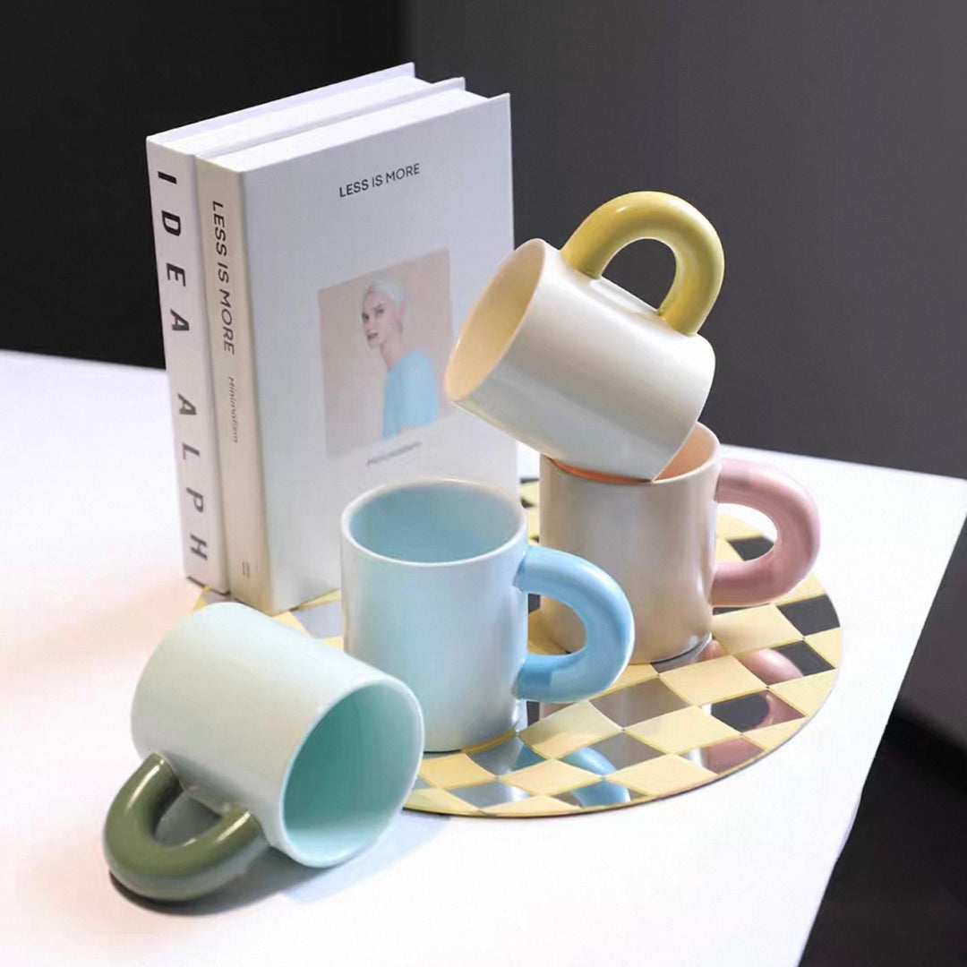 Pastel Chunky Handle Mug