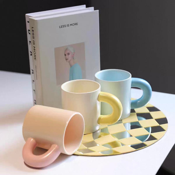 Pastel Chunky Handle Mug