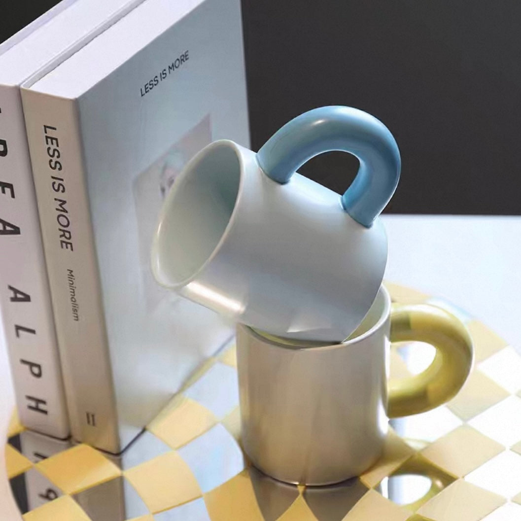 Pastel Chunky Handle Mug