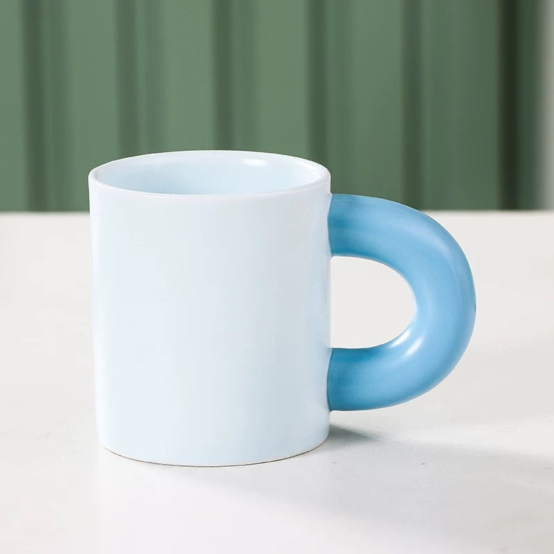 Pastel Chunky Handle Mug
