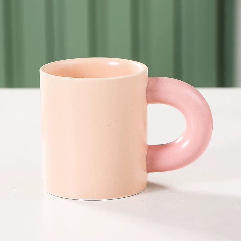 Pastel Chunky Handle Mug
