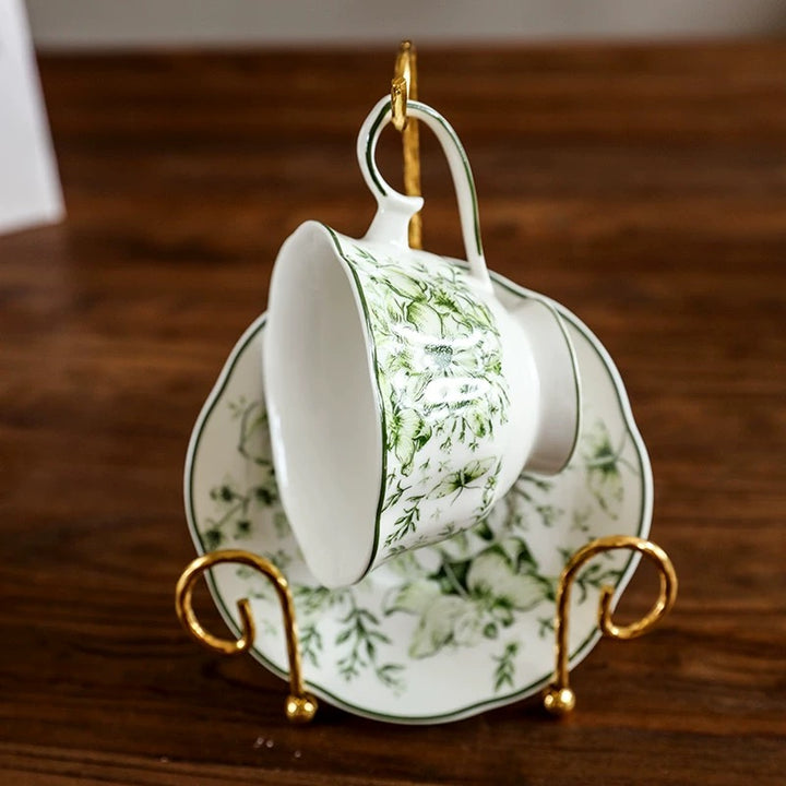 Green Garden Tea Cup & Pot