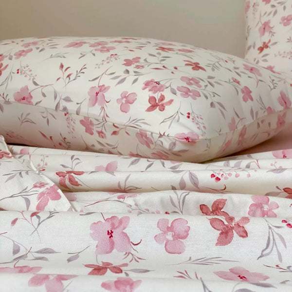 Peach Blossom Summer Quilted Blanket