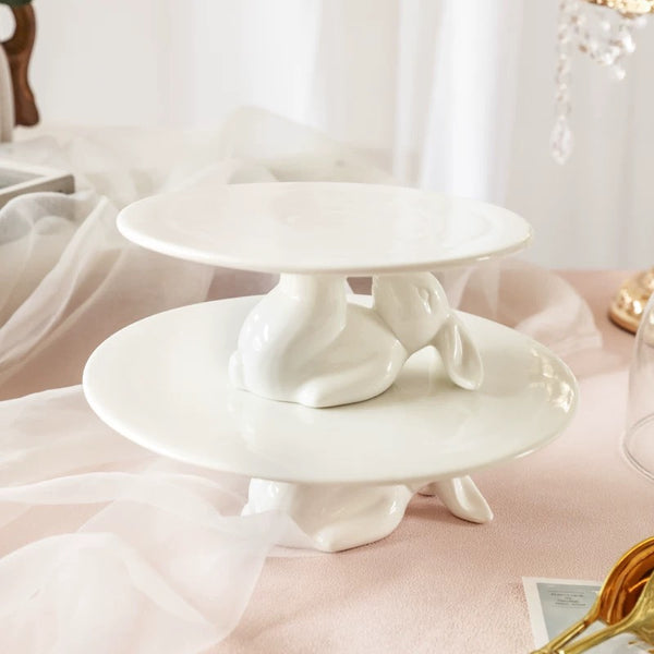 Lunar Bunny Dessert Pedestal