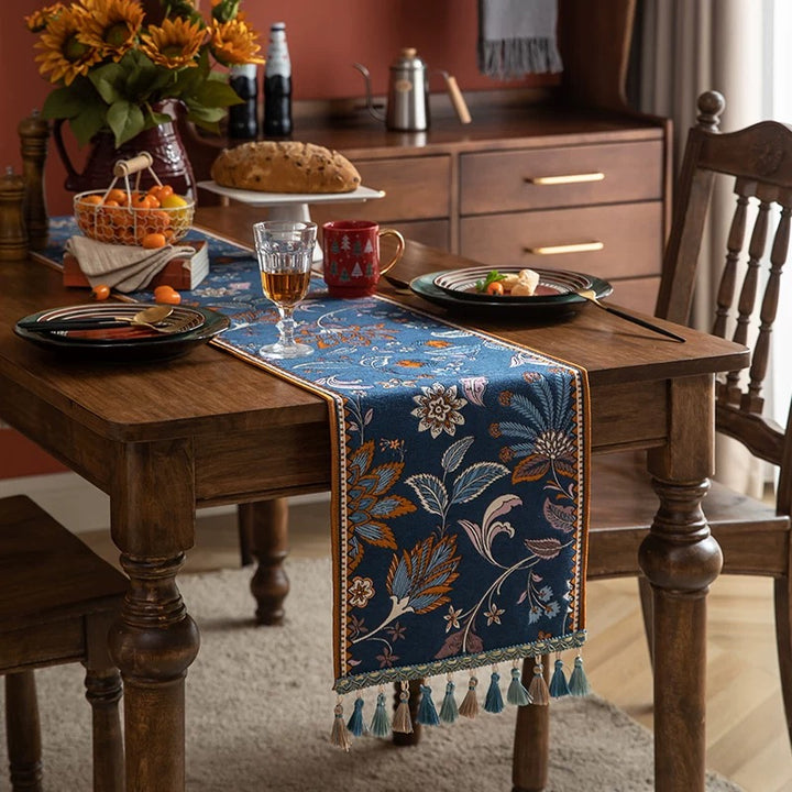 Vintage Tropical Table Runner
