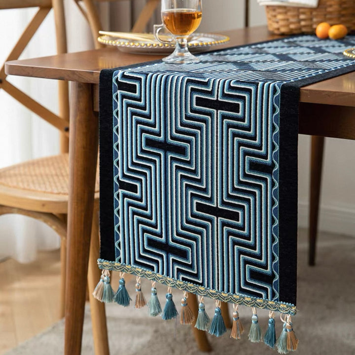 Vintage Maze Table Runner