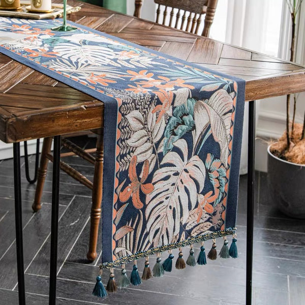 Exotic Monstera Table Runner