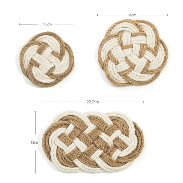 Weave Art Trivet Mat Set
