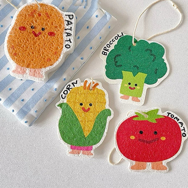 Farm Veggie Dish Sponge Set