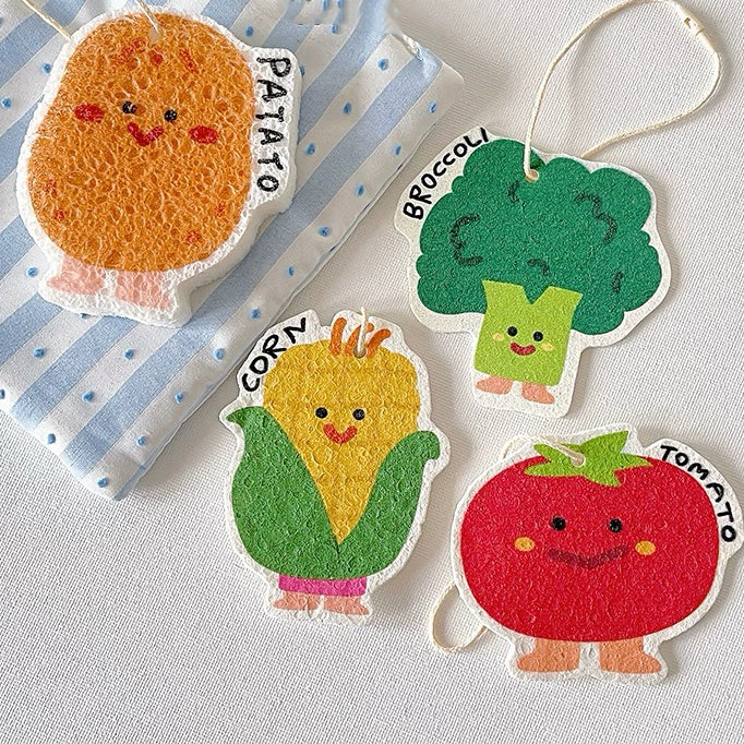Farm Veggie Dish Sponge Set