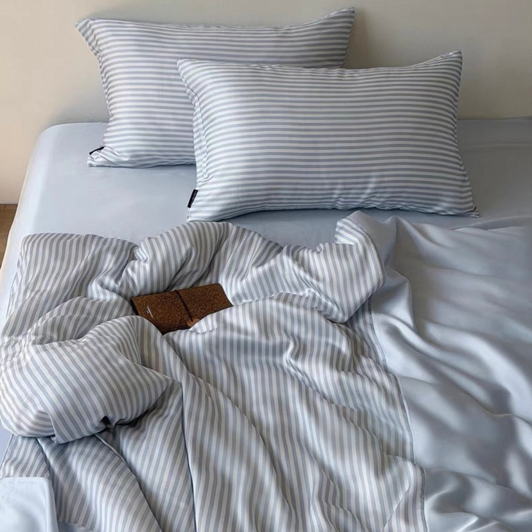 Hikari Stripe Lyocell Bedding Set