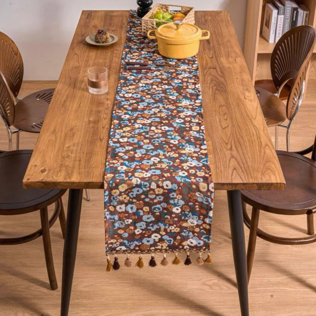 Retro Fall Floral Table Runner